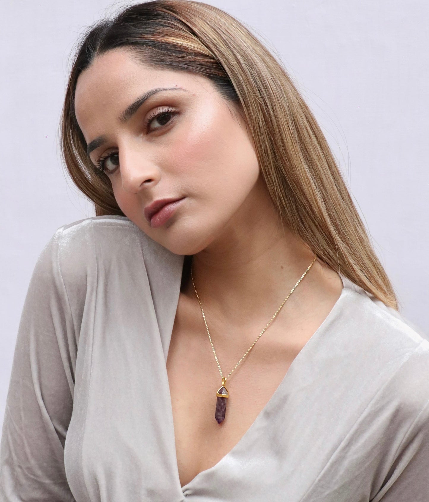 Amethyst Double Terminated Necklace