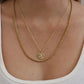 Jeweled Evil Eye Coin Necklace