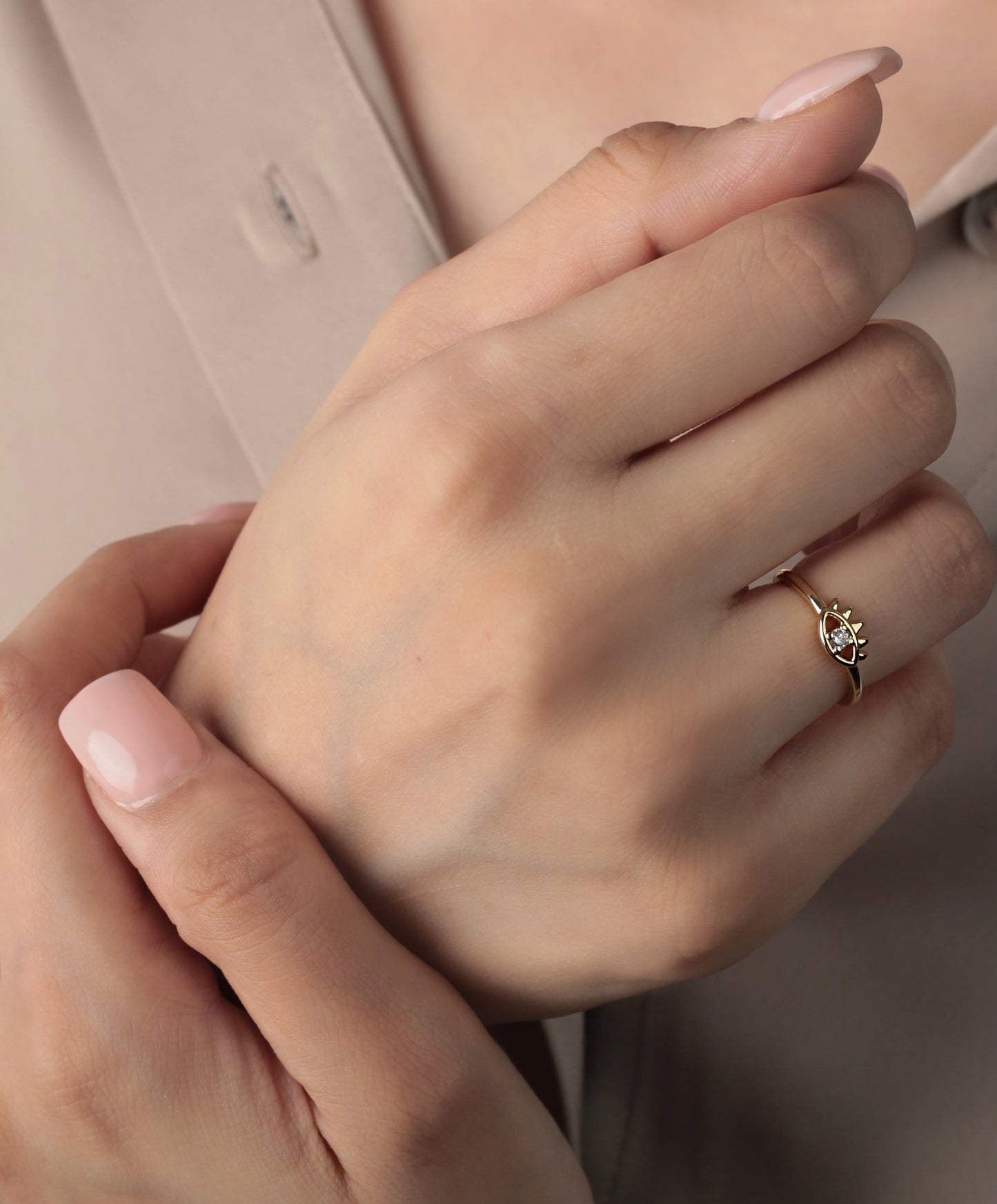 Wee Evil Eye Ring