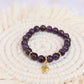 Amethyst Bracelet With Heart Charm