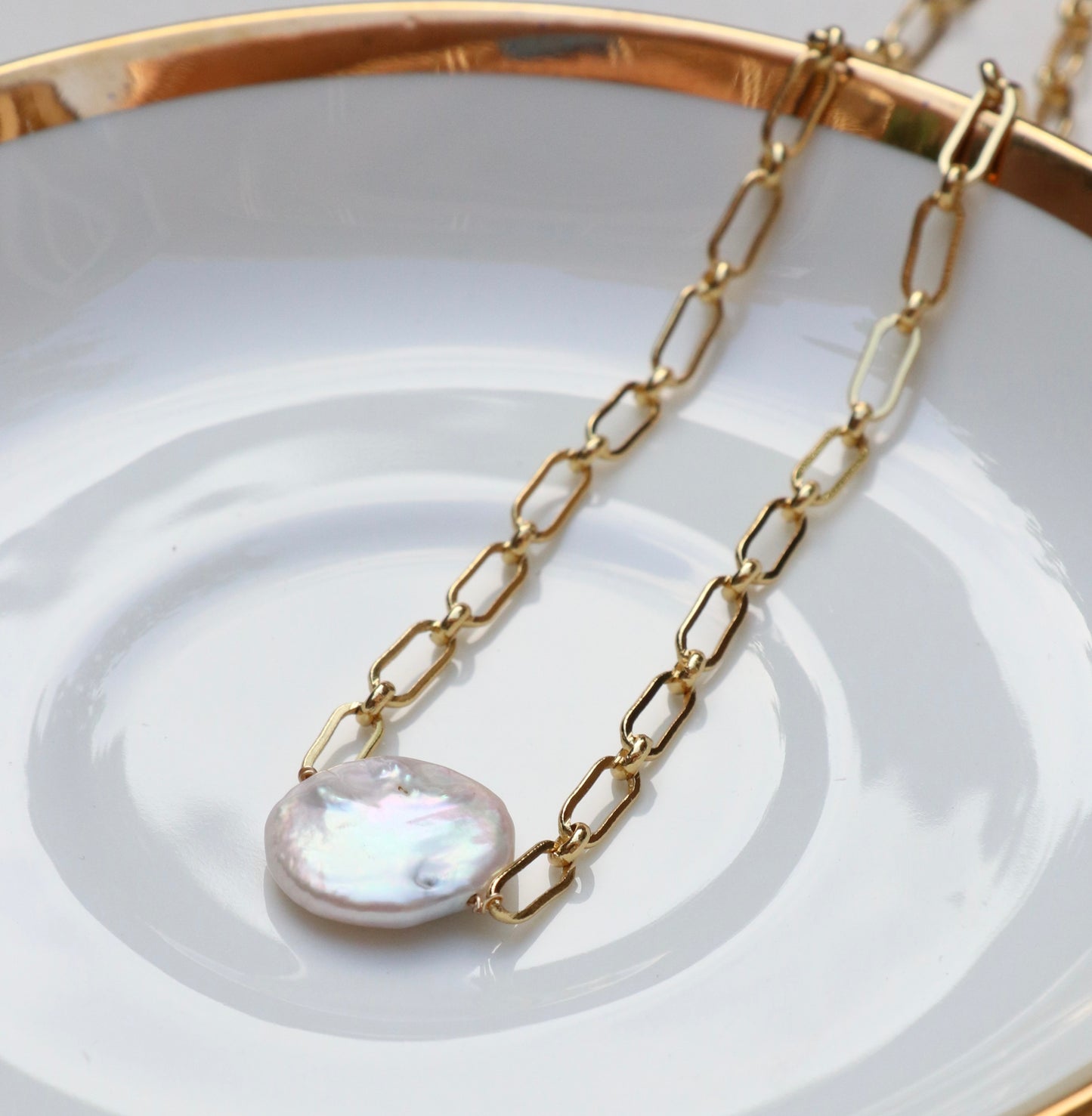 Moon Pearl Necklace