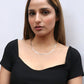 Platinum Luna Herringbone Chain Necklace