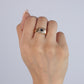 Evil Eye Croissant Ring