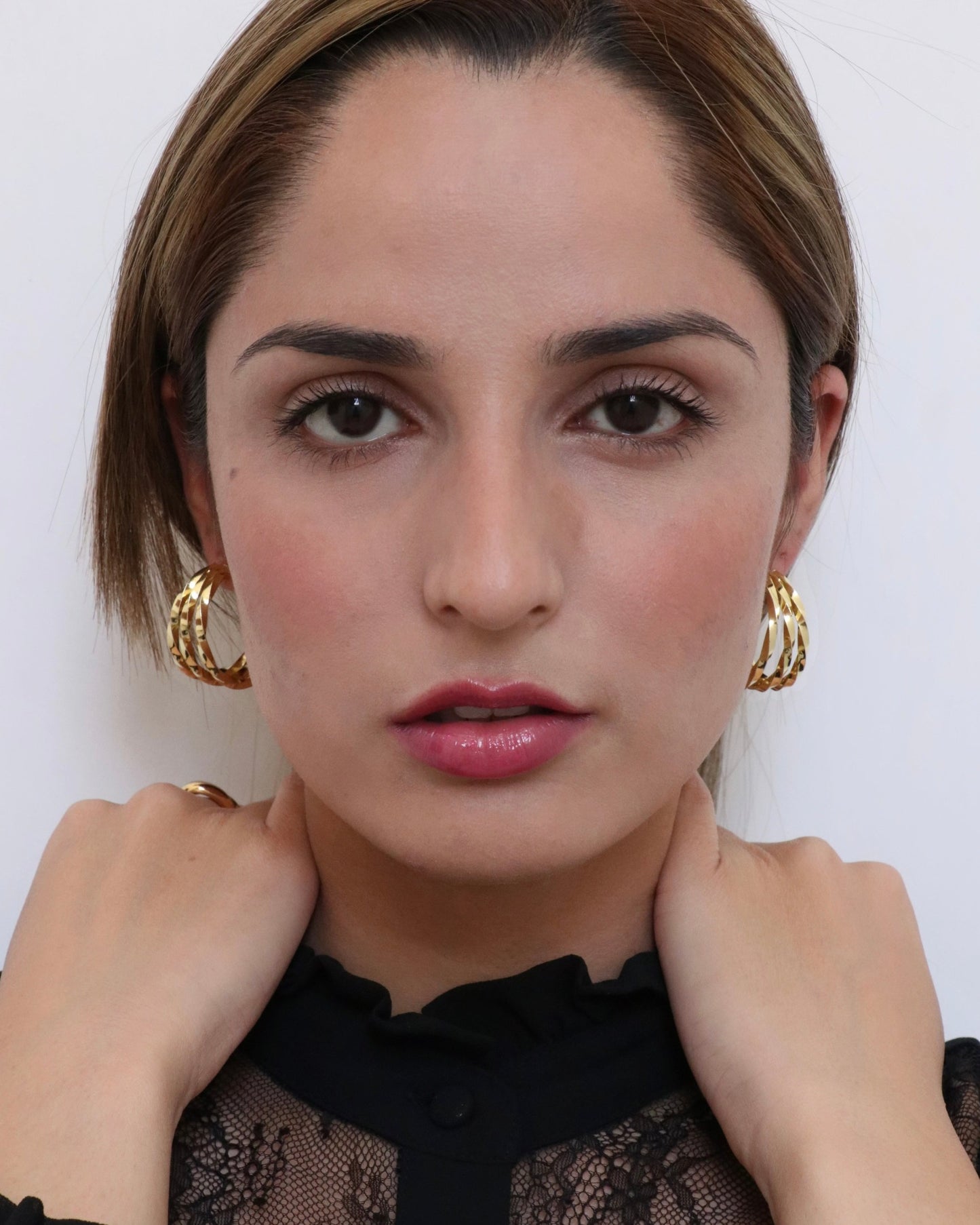 Twisted Tri-Hoop Earrings