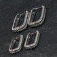 Platinum Pattern Hoops