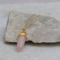 Rose Quartz Double Terminated Necklace