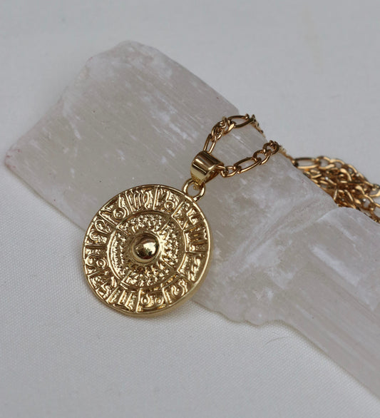 Zodiac Wheel Necklace