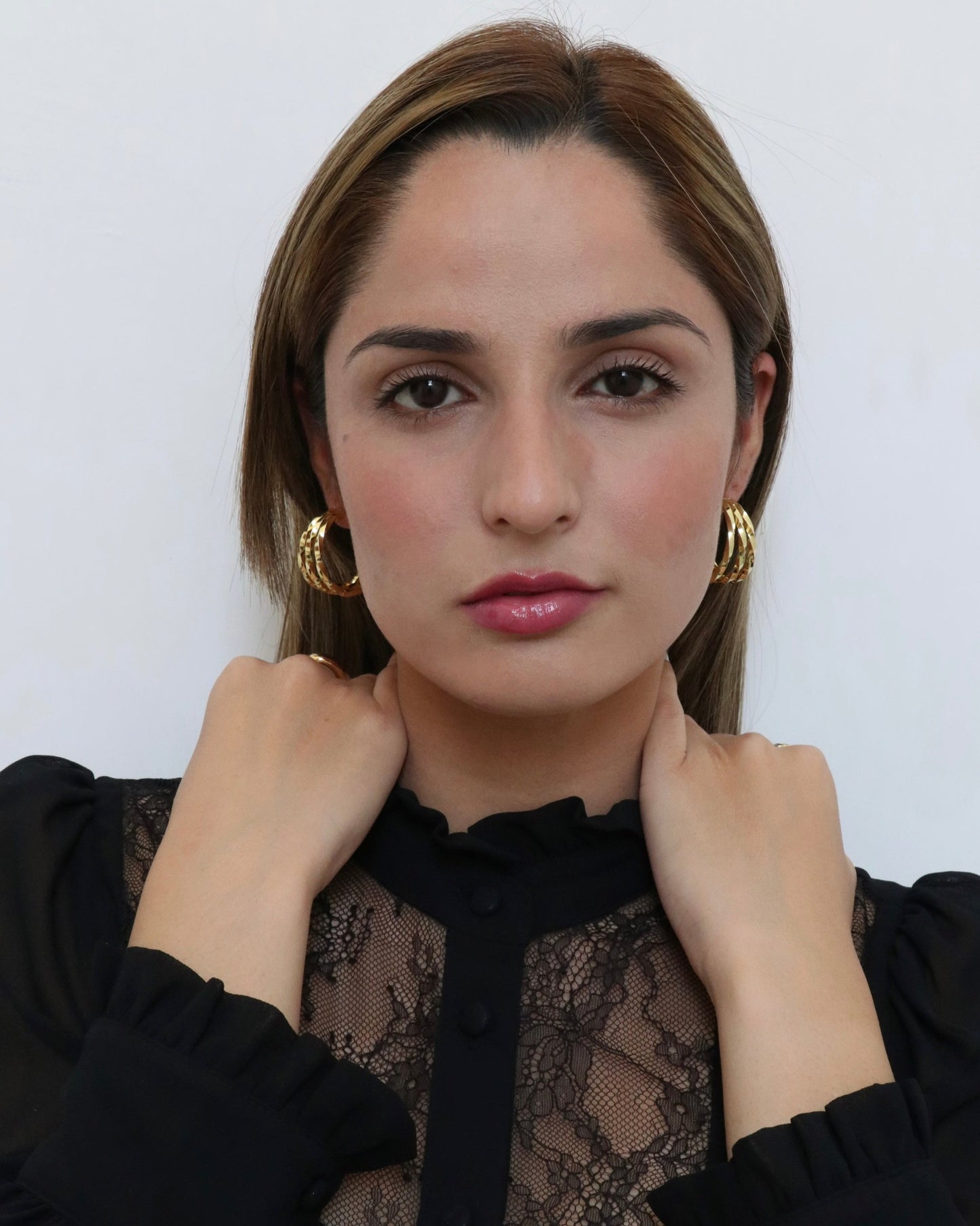 Twisted Tri-Hoop Earrings