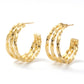 Twisted Tri-Hoop Earrings