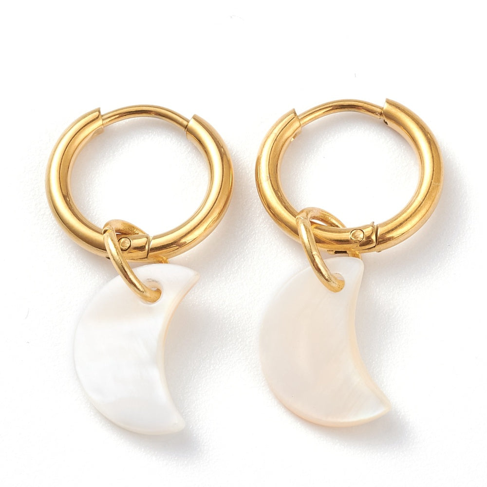Moon Shell Earrings