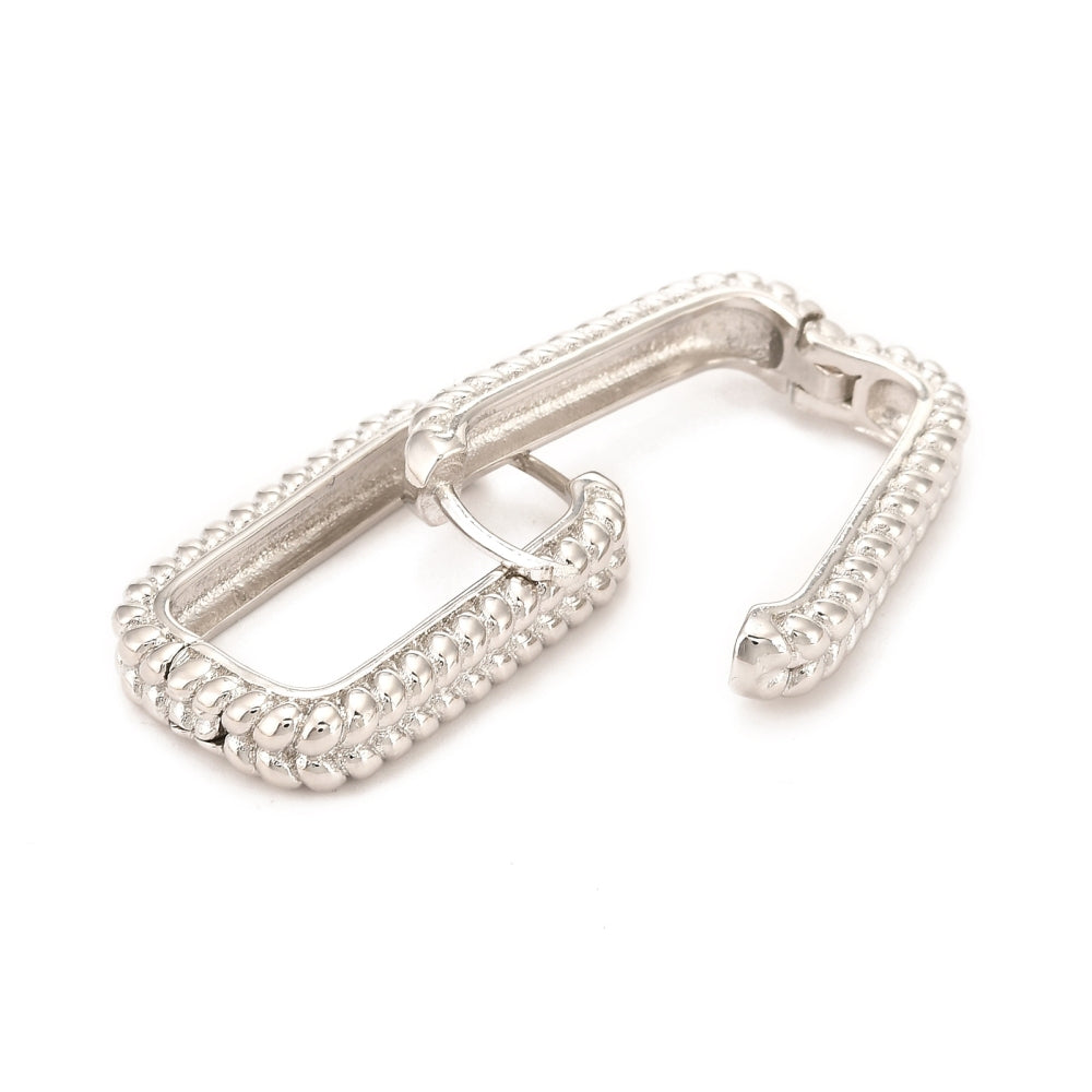 Platinum Pattern Hoops